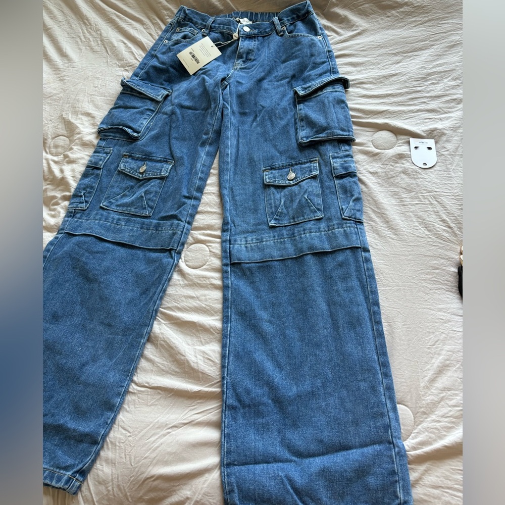 New Denim Cargo Pants BOHME